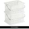 image:imageiDesign Portable Shower Caddy Basket with Handle for College Dorm or Bathroom  Frost  Made in USAStorage Basket
