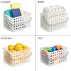 image:imageiDesign Portable Shower Caddy Basket with Handle for College Dorm or Bathroom  Frost  Made in USAStorage Basket