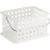 image:imageiDesign Portable Shower Caddy Basket with Handle for College Dorm or Bathroom  Frost  Made in USAStorage Basket