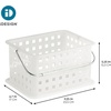 image:imageiDesign Portable Shower Caddy Basket with Handle for College Dorm or Bathroom  Frost  Made in USAStorage Basket