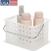 image:imageiDesign Portable Shower Caddy Basket with Handle for College Dorm or Bathroom  Frost  Made in USAStorage Basket