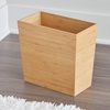 image:imageiDesign Rectangular Bamboo Waste Basket The Formbu Collection  105 x 575 x 10 Natural Wood Finish  Natural Wood FinishPack of 1