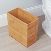 image:imageiDesign Rectangular Bamboo Waste Basket The Formbu Collection  105 x 575 x 10 Natural Wood Finish  Natural Wood FinishPack of 1