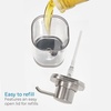 image:imageiDesign Refillable Liquid Soap Dispenser for Bathroom or Kitchen Countertop  ClearBrushed NickelPack of 1