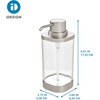 image:imageiDesign Refillable Liquid Soap Dispenser for Bathroom or Kitchen Countertop  ClearBrushed NickelPack of 1