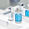 image:imageiDesign Refillable Liquid Soap Dispenser for Bathroom or Kitchen Countertop  ClearBrushed NickelPack of 1