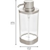 image:imageiDesign Refillable Liquid Soap Dispenser for Bathroom or Kitchen Countertop  ClearBrushed NickelPack of 2