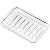 image:imageiDesign Royal Plastic Rectangular Soap Saver Bar Holder Tray for Bathroom Counter Shower Kitchen 35 x 525 Clear350 x 525