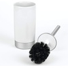 image:imageiDesign Sedona Ceramic Toothbrush and Toothpaste Holder for Bathroom Vanity Countertop or Medicine Cabinet 575 x 310 x 449 Satin WhiteNickel  For Bathroom Vanity Countertop or Medicine CabinetBowl Brush