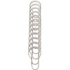 image:imageiDesign Set of 12 Shower Curtain Hooks with Easy Installation ClearSilverClearChrome