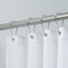 image:imageiDesign Set of 12 Shower Curtain Hooks with Easy Installation ClearSilverClearChrome