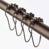 image:imageiDesign Shower Curtain Rings Set of 12 Bronze  Smooth Gliding Curtain RingsBronze