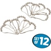 image:imageiDesign Shower Curtain Rings Set of 12 Bronze  Smooth Gliding Curtain RingsSatin