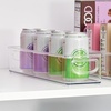 image:imageiDesign Slim Clear Plastic Storage Bin Extra Long Narrow Stackable Organizer for Kitchen and Pantry 2PackPack of 4