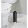 image:imageiDesign Slim Toilet Bowl Brush and Holder for Bathroom Storage  WhiteBrushed Stainless Steel 1 x Toilet Brush  Bathroom StorageBlack