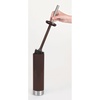 image:imageiDesign Slim Toilet Bowl Brush and Holder for Bathroom Storage  WhiteBrushed Stainless Steel 1 x Toilet Brush  Bathroom StorageDark Brown