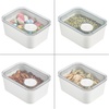 image:imageiDesign Small Airtight Canister with Removable Pour Cap Set of 4 White  For Pantry StoragePack of 1