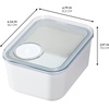 image:imageiDesign Small Airtight Canister with Removable Pour Cap Set of 4 White  For Pantry StoragePack of 1