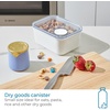 image:imageiDesign Small Airtight Canister with Removable Pour Cap Set of 4 White  For Pantry StoragePack of 2