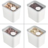 image:imageiDesign Small Airtight Canister with Removable Pour Cap Set of 4 White  For Pantry StoragePack of 4