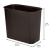 image:imageiDesign Small Bathroom Trash Can Mia Collection  BronzeBronze
