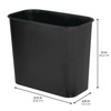 image:imageiDesign Small Bathroom Trash Can Mia Collection  BronzeMatte Black