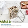 image:imageiDesign Small Food Storage Bin with Airtight Lid for Kitchen or Pantry Storage  Set of 4  ClearPack of 1