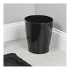 image:imageiDesign Small Round Bathroom Trash Can  Ideal for Bathroom or Office Set of 4 Black Made in USABlack