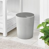 image:imageiDesign Small Round Bathroom Trash Can  Ideal for Bathroom or Office Set of 4 Black Made in USAGrey Fluted