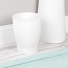 image:imageiDesign Small Round Bathroom Trash Can  Ideal for Bathroom or Office Set of 4 Black Made in USAWhite