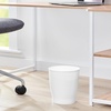 image:imageiDesign Small Round Bathroom Trash Can  Ideal for Bathroom or Office Set of 4 Black Made in USAWhite