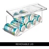 image:imageiDesign Soda Can Organizer with Lid Clear  Clear For Pantry or Refrigerator Made in USAPack of 1