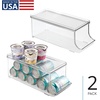 image:imageiDesign Soda Can Organizer with Lid Clear  Clear For Pantry or Refrigerator Made in USAPack of 2
