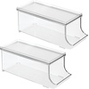 image:imageiDesign Soda Can Organizer with Lid Clear  Clear For Pantry or Refrigerator Made in USAPack of 2