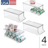 image:imageiDesign Soda Can Organizer with Lid Clear  Clear For Pantry or Refrigerator Made in USAPack of 4