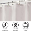 image:imageiDesign Solid Polyester Shower Curtain Sand Brown  12 Reinforced ButtonholesGrey