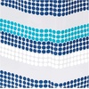 image:imageiDesign Splish Splash PEVA Bathroom Shower Curtain 72 x 72 Inches  White and Blue  12 Rustproof Metal GrommetsZoey Stripe