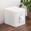 image:imageiDesign Square Tissue Cover for Bathroom Vanity Countertop or OfficeSet of 2Coconut White Boutique Box