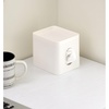 image:imageiDesign Square Tissue Cover for Bathroom Vanity Countertop or OfficeSet of 2Coconut White Boutique Box