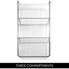 image:imageiDesign Stackable 3Section Divided Storage Bin Clear  For Pantry For Fridge For CabinetPack of 2