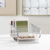 image:imageiDesign Stackable 3Section Divided Storage Bin Clear  For Pantry For Fridge For CabinetPack of 2