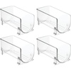 image:imageiDesign Stackable Bottle Holder Set of 4 Clear  For Water or Wine BottlesPack of 4