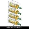 image:imageiDesign Stackable Bottle Holder Set of 4 Clear  For Water or Wine BottlesPack of 4