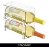 image:imageiDesign Stackable Bottle Holder Set of 4 Clear  For Water or Wine BottlesPack of 4