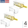 image:imageiDesign Stackable Bottle Holder Set of 4 Clear  For Water or Wine BottlesPack of 4