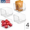 image:imageiDesign Stackable Clear Open Front Storage Bin 2Pack  Easy Access For Kitchen Pantry or CabinetPack of 4