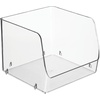 image:imageiDesign Stackable Clear Open Front Storage Bin 2Pack  Easy Access For Kitchen Pantry or CabinetPack of 4