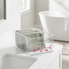 image:imageiDesign Stackable Clear Plastic Bin with Handles 2Pack  Kitchen Organizers and Storage For Fridge and PantryCherries