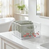 image:imageiDesign Stackable Clear Plastic Bin with Handles 2Pack  Kitchen Organizers and Storage For Fridge and PantryCherries