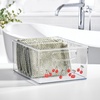 image:imageiDesign Stackable Clear Plastic Bin with Handles 2Pack  Kitchen Organizers and Storage For Fridge and PantryCherries